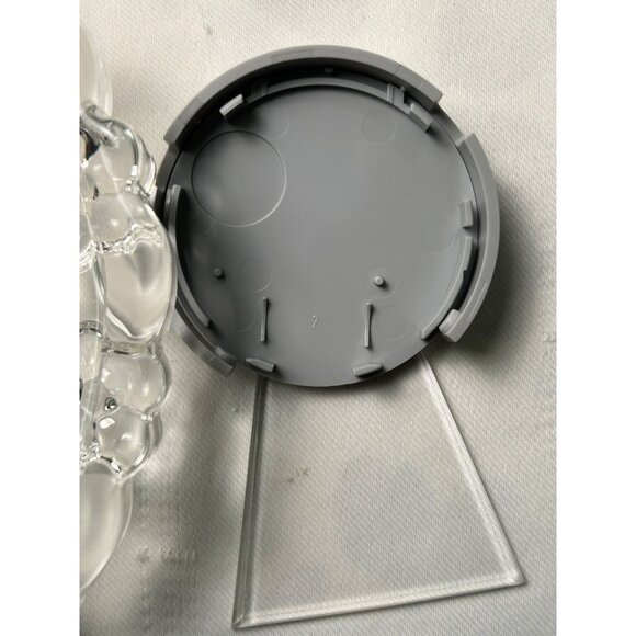 Mikasa Carmen Crystal Floral Desk Clock 6 1/4" Battery Operated Germany #1118/6 - Picture 12 of 14